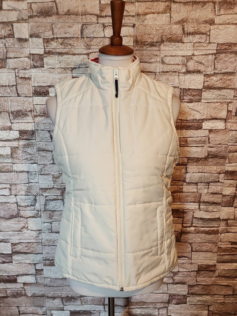 Vineyard Vines By Shep & Lan Cream Quilted Vest
